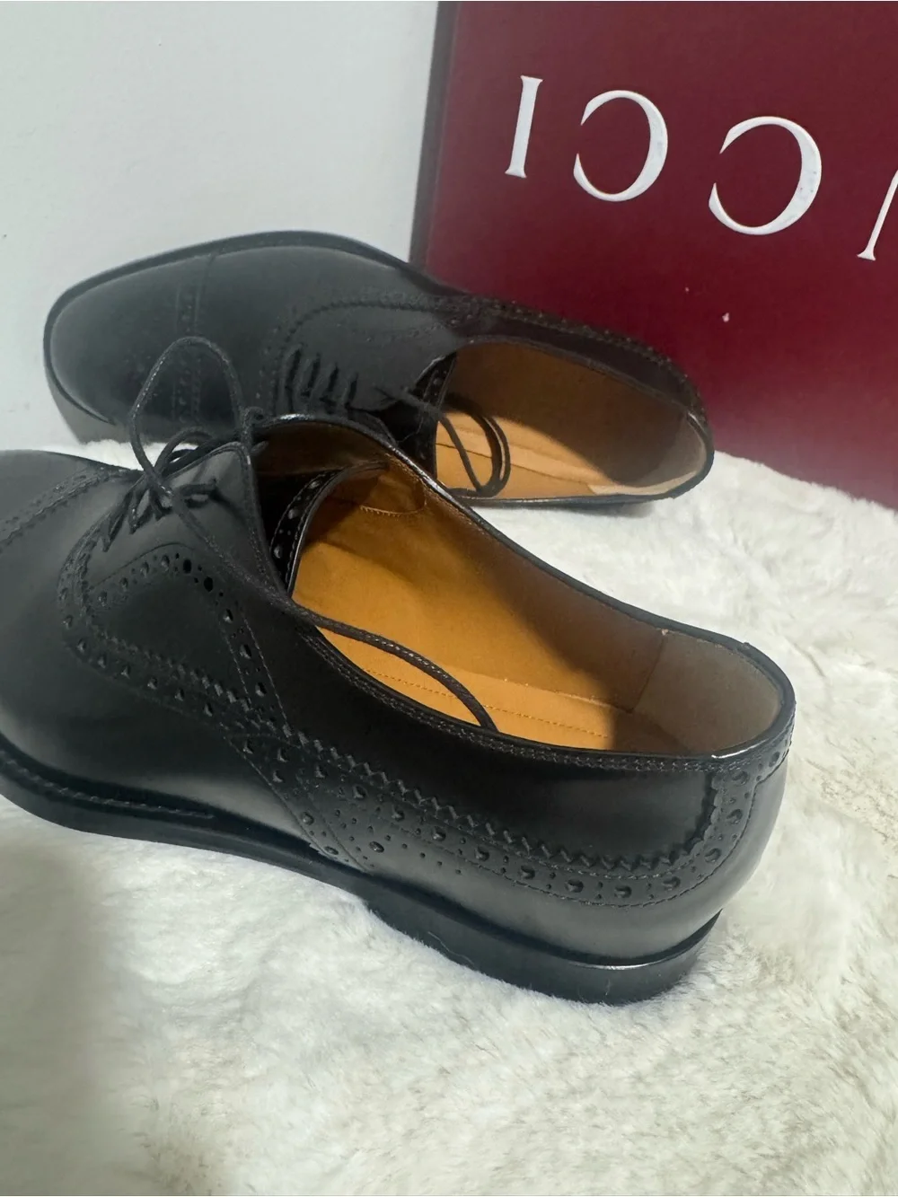 Gucci Black Brogue Men's Oxfords